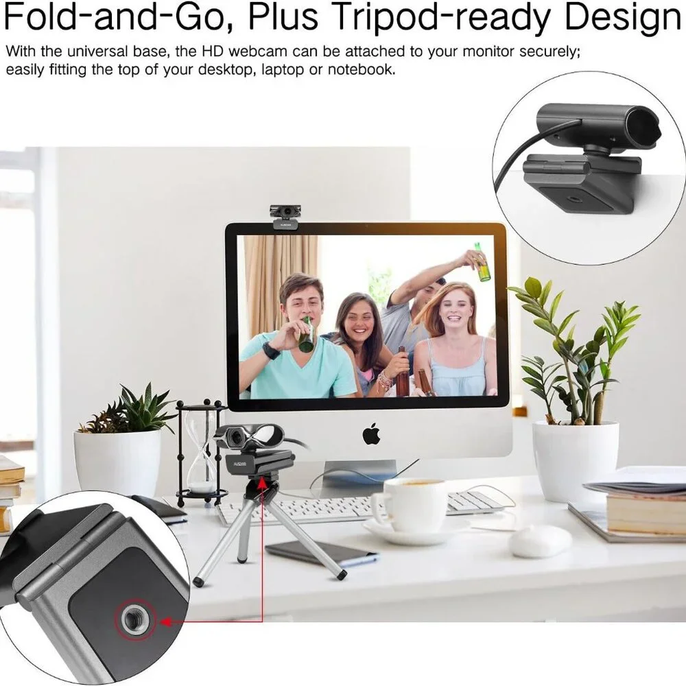 New AUSDOM Webcam 1080P Full HD